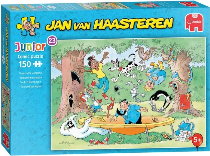 JUMBO slagalica Jan van Haasteren Junior: Skakanje na trampolinu, 150 dijelova