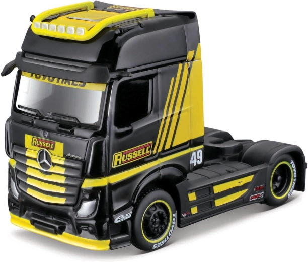 Maisto Mercedes-Benz Actros 1851 crno-žuti 1:64