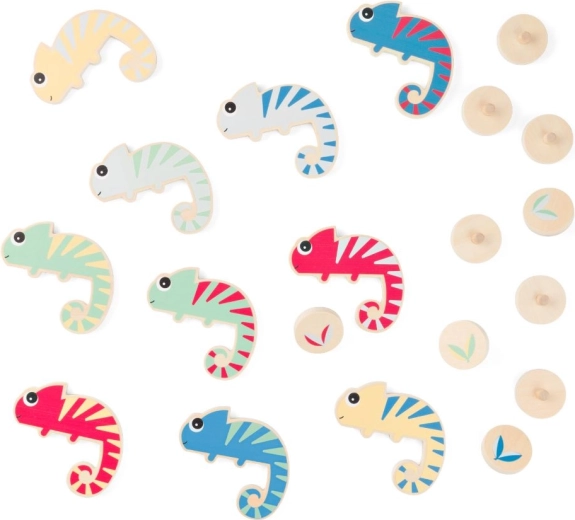 Kameleon – potraga za bojama drvena obiteljska igra