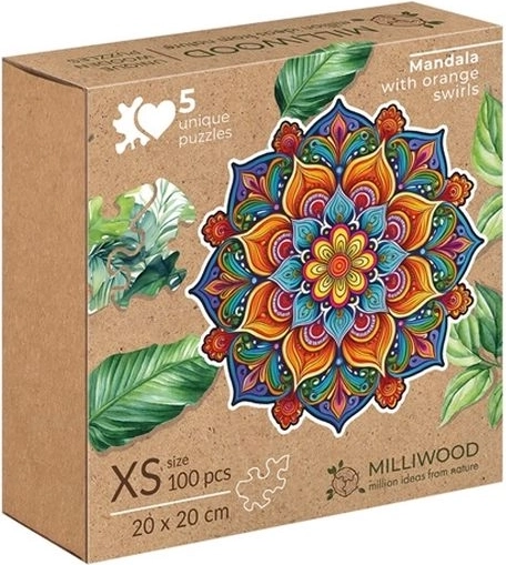 Milliwood Peace & Harmony Mandala radosti – puzzle od 100 dijelova s nepravilnim rubom