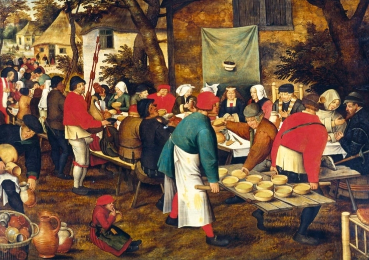 Bluebird puzzle Rural Wedding Feast 1000 pieces