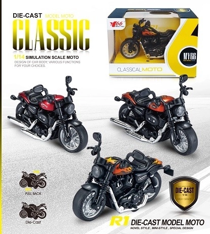 Metalni motocikl 1:14