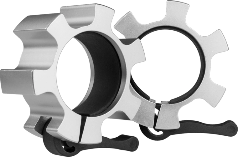 Brze stezaljke za olimpijsku šipku 50 mm srebrne HMS