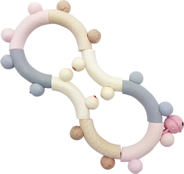 Hess drveno motoričko zvečkalo ružičasto