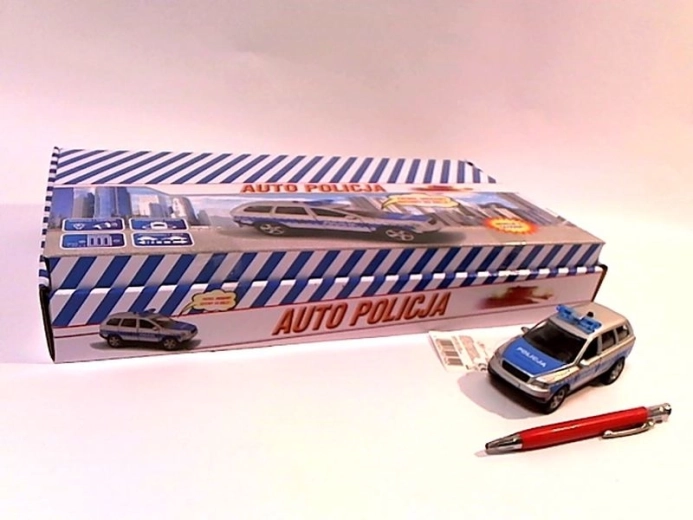 Policijski auto 11 cm s poljskim glasom, svjetlom i zvukom
