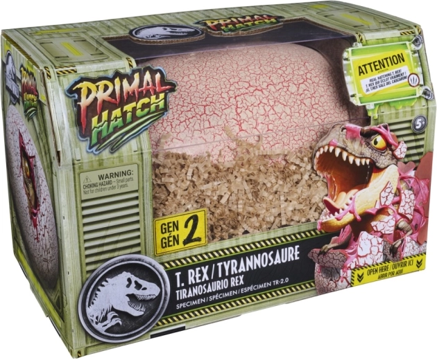 Primal Hatch Interactive T-Rex Hatching from an Egg, Gray