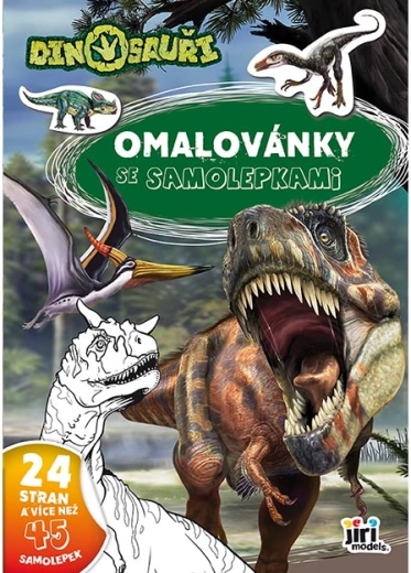 Bojanke A4 sa naljepnicama Dinozauri