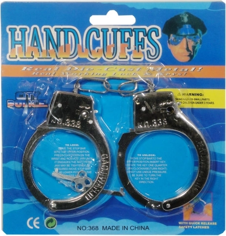 Metalne dječje lisice s ključevima