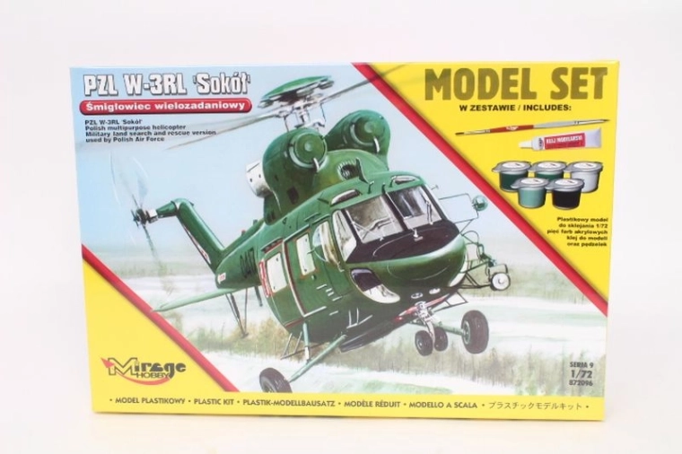 Mirage model za sastavljanje helikoptera PZL W-3 Sokół 1:72