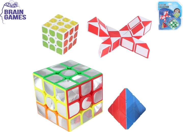 Set zagonetki Brain Games – 4 logičke igračke za djecu i odrasle