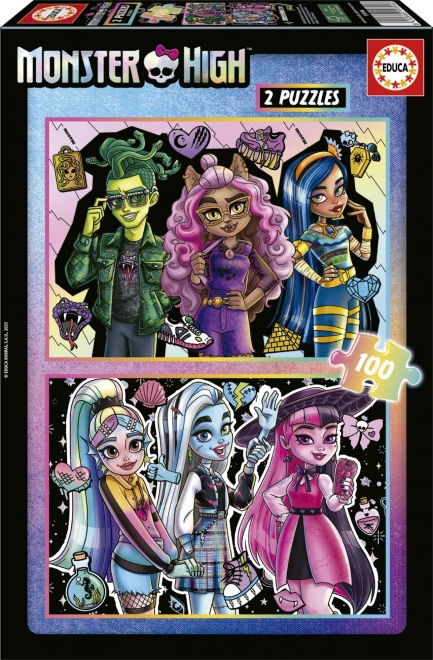 Educa puzzle Monster High 2×100 dijelova