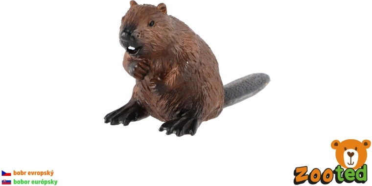 European Beaver plastic figurine 9 cm - 1 piece