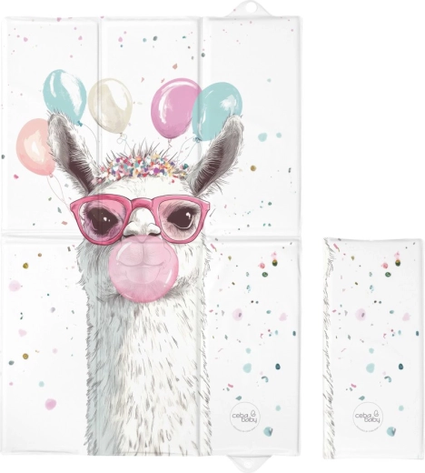 Ceba baby putna podloga za previjanje Basic Crazy Lama 60 × 40 cm