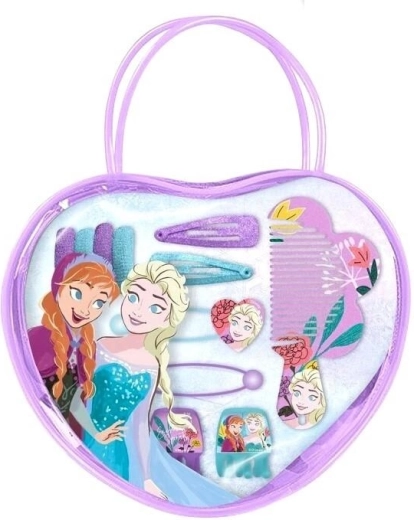 Torbica u obliku srca s dodacima za kosu Frozen - 1 komad
