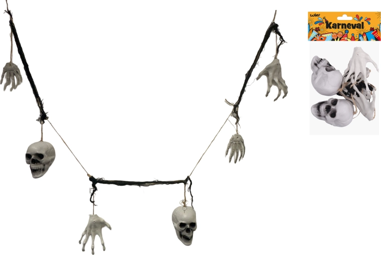 Halloween girlanda od kostiju 180 cm - 1 komad