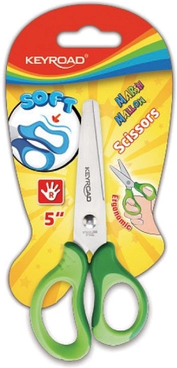 Dječje škare Keyroad Soft 12,5 cm zelene