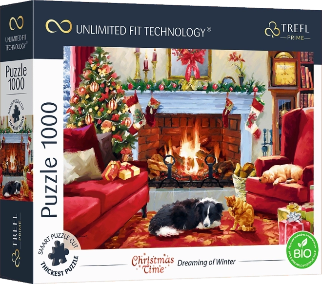 Puzzle TREFL UFT božićno vrijeme – san o zimi, 1000 dijelova