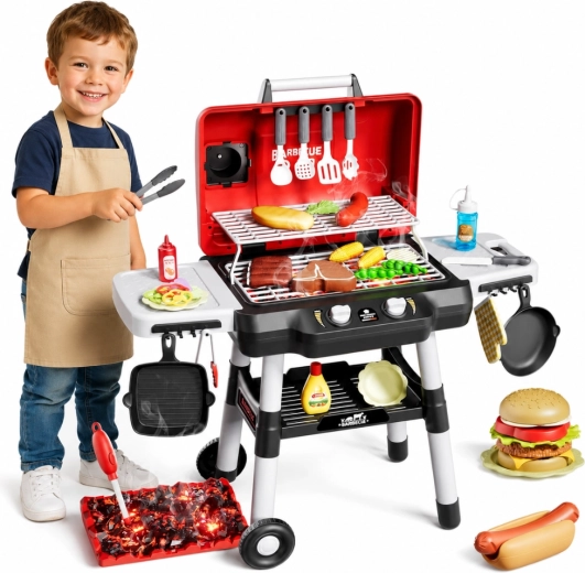 Woopie Children's Interactive Garden Grill with Steam Effects and 31 Accessories