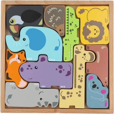 TREFL drvena glavolomna slagalica ZOO CREW