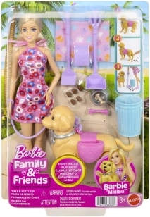 Barbie Malibu on a Walk with a Puppy