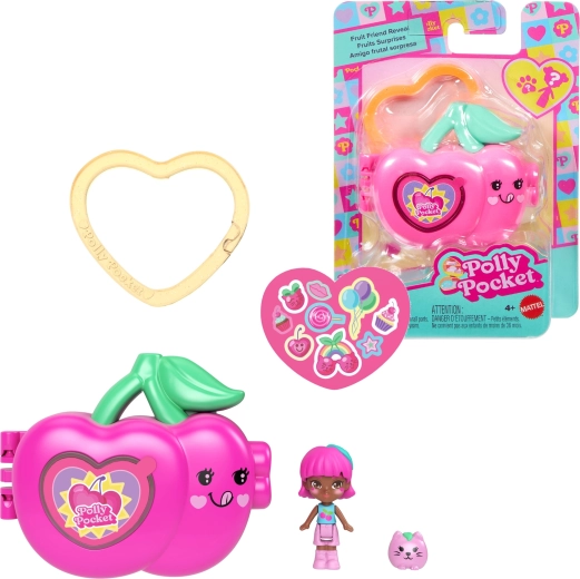 Polly Pocket voćni kompaktni set trešnja s figuricama i dodacima