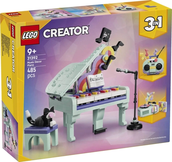 LEGO Creator 3 u 1 dekorativni klavir s mačkom