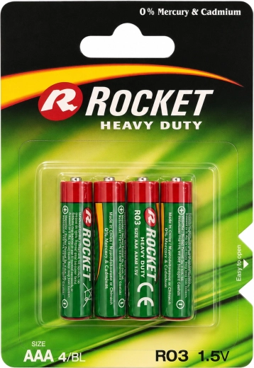 Baterije Rocket AAA 1,5 V cink-ugljične 10×4 kom (40 kom)
