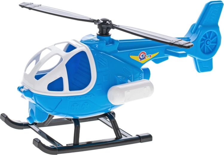 Plavi plastični helikopter s otvarajućom kabinom 25 cm