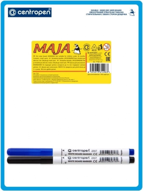 Centropen Brisiva ploča A5 obostrana s 2 markera