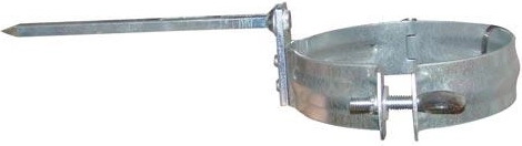 Stezna obujmica za odvodnu cijev 100 mm od pocinčanog čelika