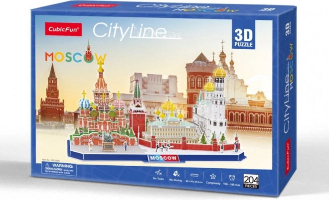 CubicFun 3D puzzle CityLine Moscow panorama, 204 pieces