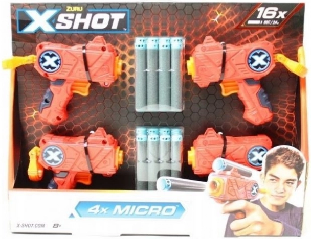 Set bacača Excel Micro 4-pakiranje 16 strelica