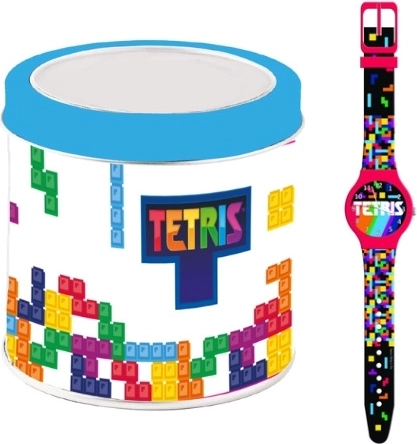 Children's Tetris Watch in a Tin Box
