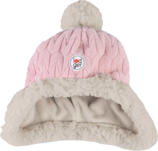 Lodger flis kapa hatter empire fleece sensitive s pufom ružičasta (3–6 mjeseci)