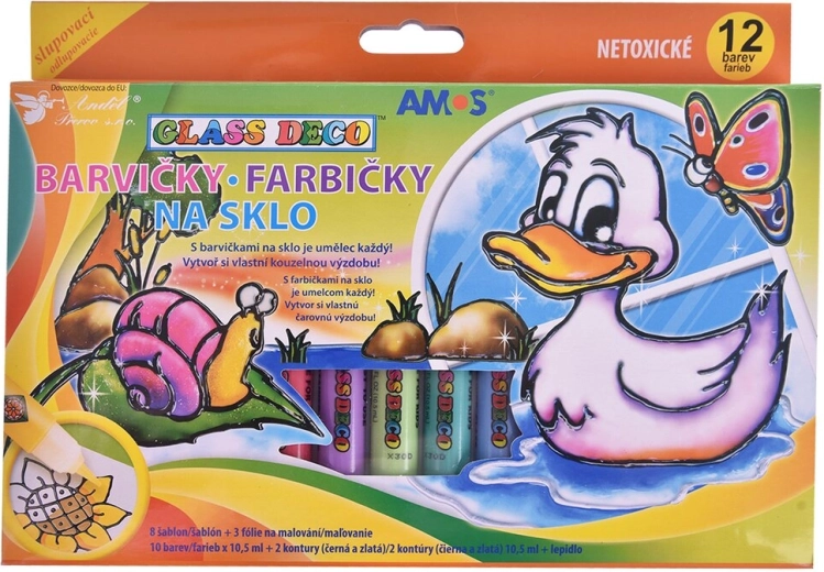 Boje za staklo, set 12 kom (10,5 ml)