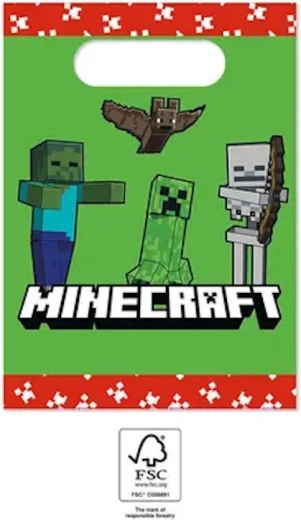 Minecraft party bags (4 pcs)