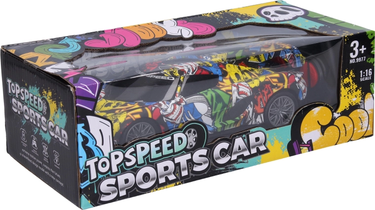 RC auto graffiti na daljinsko upravljanje 24,5 cm - 1 komad