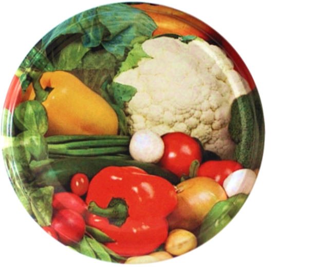 Poklopci za konzerviranje fi 82 s motivom cvjetače, 100 kom