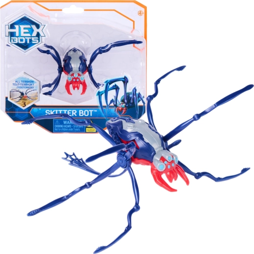 Spin Master Hex Bots Skitter Bot robotski plavi pauk – 1 komad