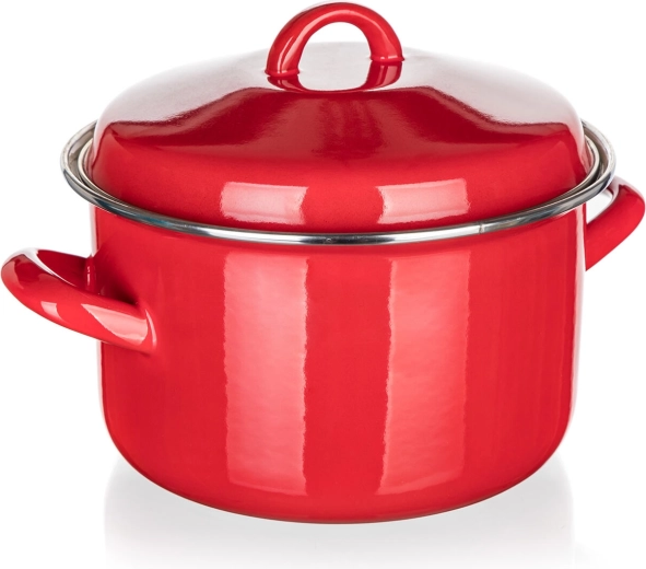 Emajlirani lonac s poklopcem 20 cm 3,4 l crveni MILTON