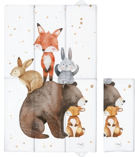 Ceba Baby putna podloga za presvlačenje Basic Forest Friends 80 × 50 cm