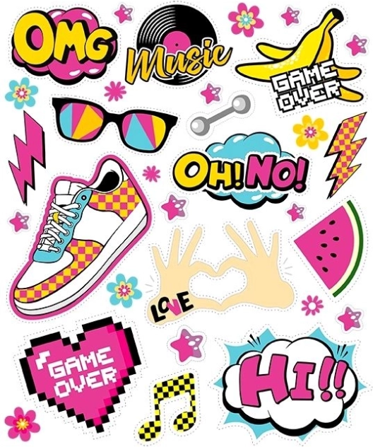 Glačalne naljepnice OMG – veliki arak 20 × 30 cm