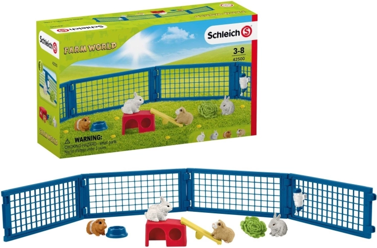 SCHLEICH Farm World® 42500 Ograđena arena za kuniće i zamorce