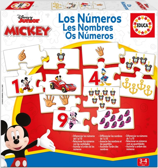 Educa puzzle Mickey i prijatelji – brojanje 10×4 dijelova