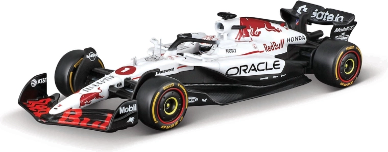 Bburago model F1 Oracle Red Bull Racing RB21 2025 Max Verstappen 1:18 s kacigom