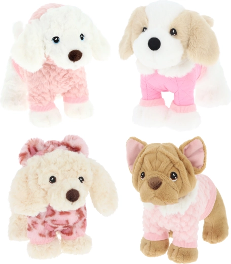 Keel toys plišani psić u odjeći 18 cm (4 vrste)