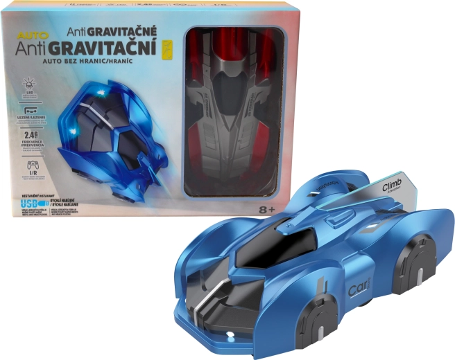 R/C antigravitacijski auto na daljinsko upravljanje za zidove i strop s LED svjetlima
