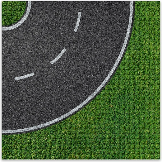 Brixies Plus dizajnerska građevna podloga - zavoj 25,5 x 25,5 cm