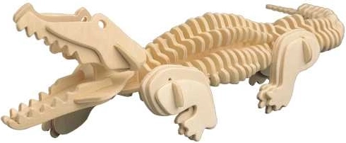 Woodcraft drvene 3D puzzle krokodil, 94 dijelova
