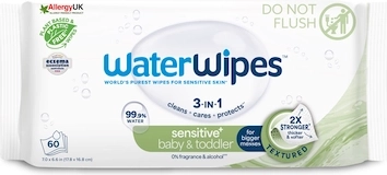 Vlažne maramice WATERWIPES Baby & Toddler 3 u 1, 60 kom